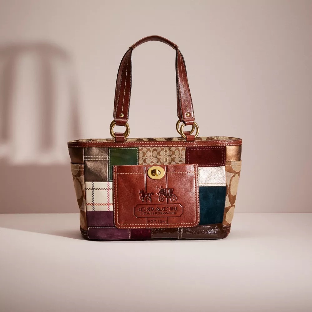 Coach Patchwork Gallery Tote + Wristlet